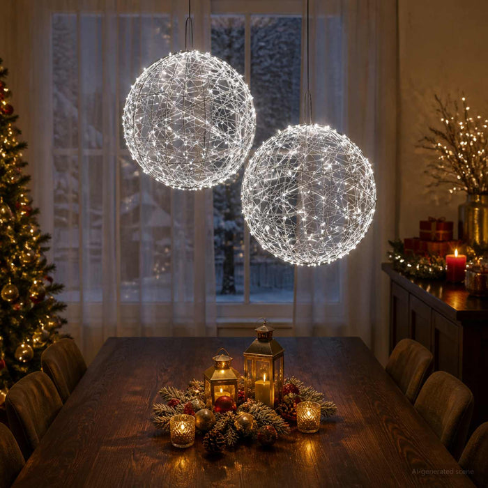 Lumină decorativă de Crăciun 2 buc. 1900 LED-uri Alb rece WALTI