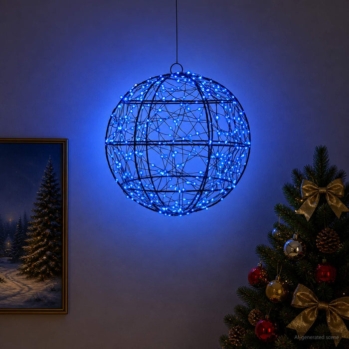 Lumină decorativă de Crăciun 300 LED-uri Albastru WALTI