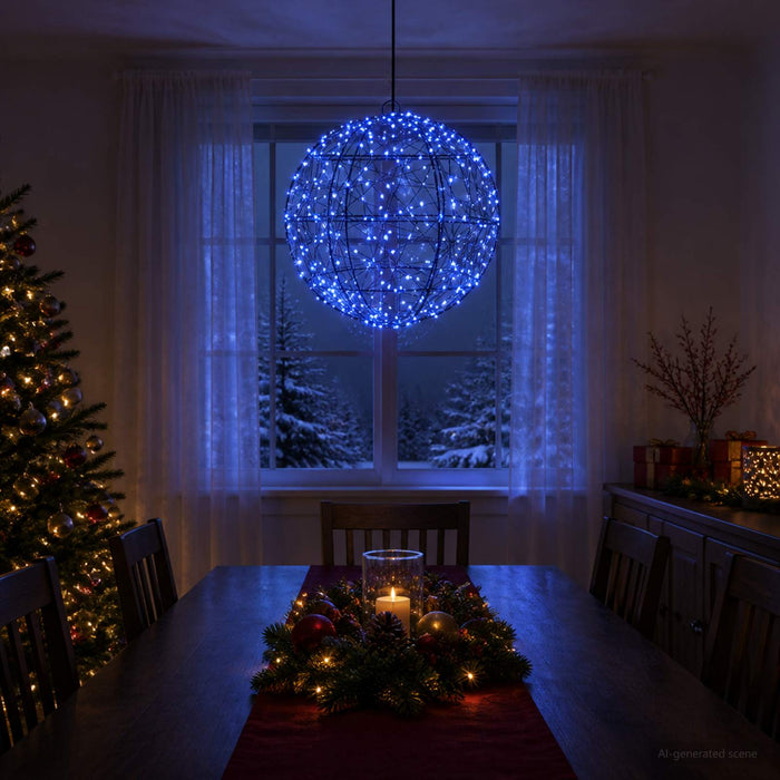 Lumină decorativă de Crăciun 300 LED-uri Albastru WALTI