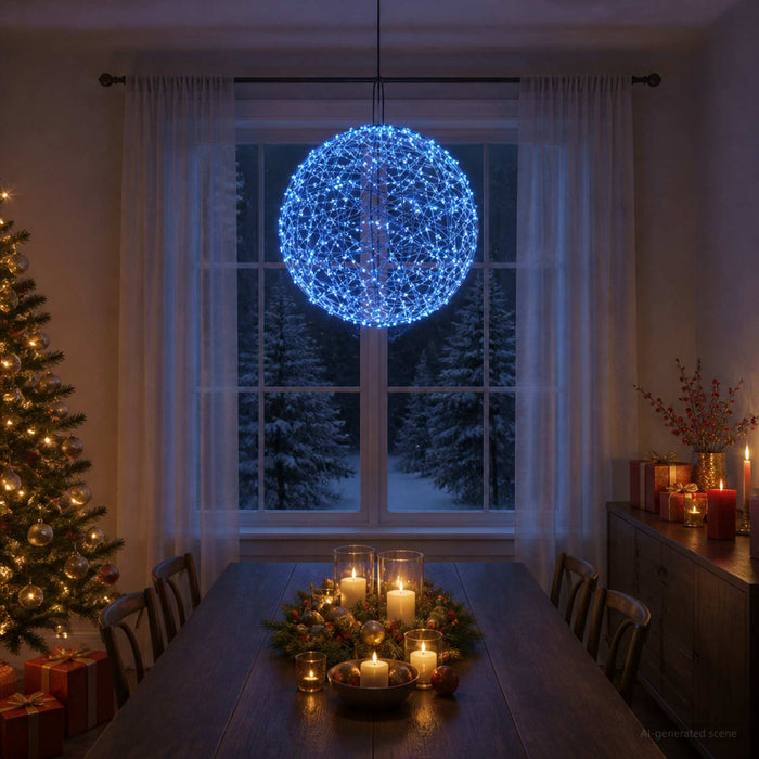 Lumină decorativă de Crăciun 950 LED-uri Albastru WALTI
