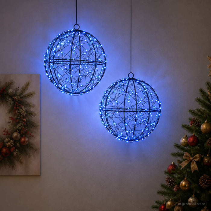 Lumină decorativă de Crăciun 2 buc. 400 LED-uri Albastru - WALTI WALTI