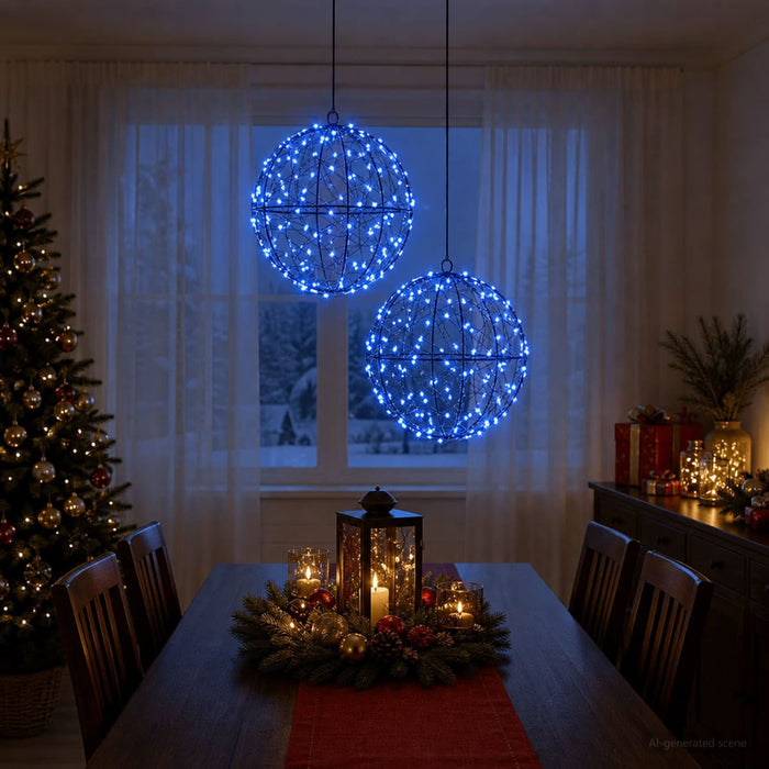 Lumină decorativă de Crăciun 2 buc. 400 LED-uri Albastru - WALTI WALTI