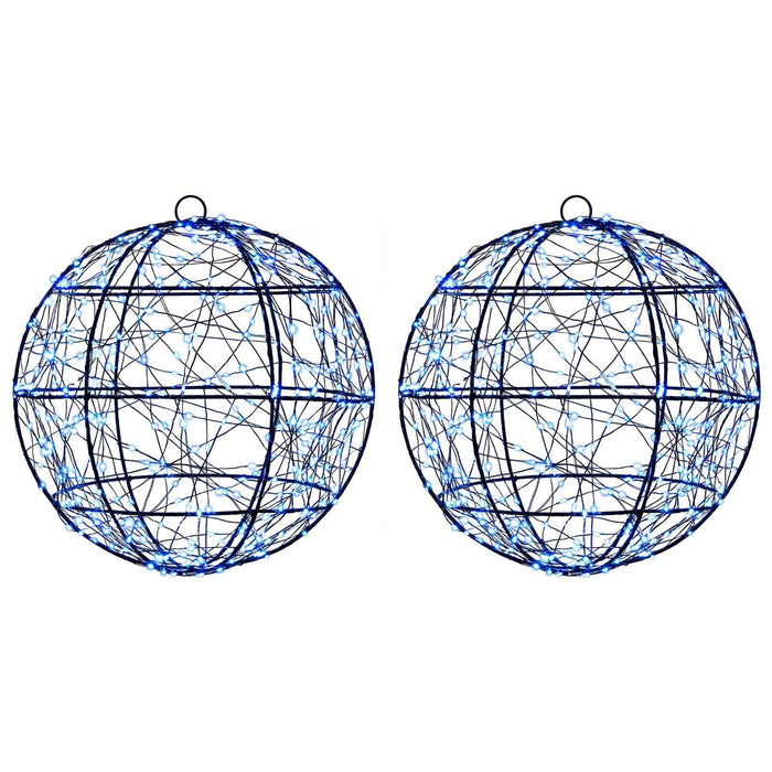 Lumină decorativă de Crăciun 2 buc. 600 LED-uri Albastru - WALTI WALTI