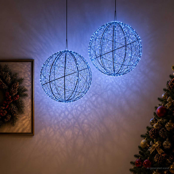 Lumină decorativă de Crăciun 2 buc. 1500 LED-uri Albastru - WALTI WALTI