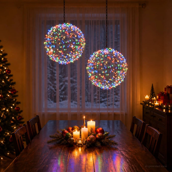 Lumină decorativă de Crăciun 2 buc. 600 LED-uri Multicolor - WALTI WALTI