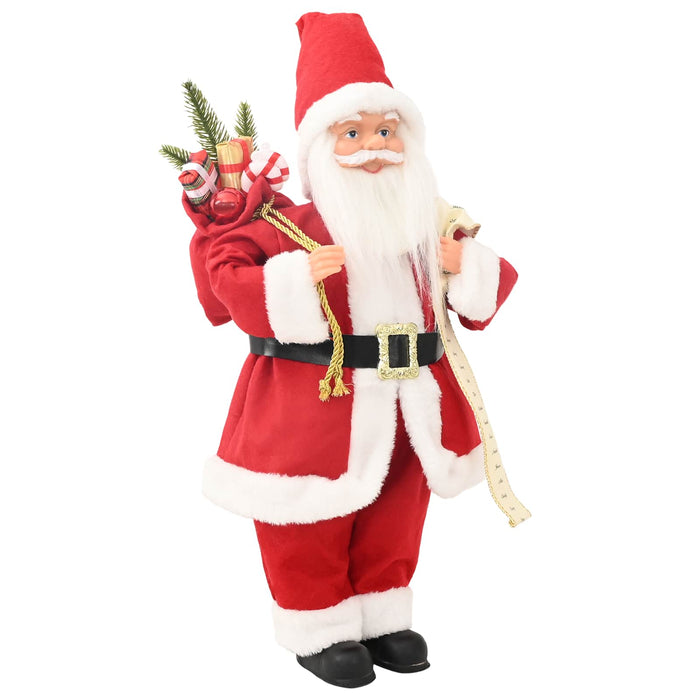 Figurină Moș Crăciun Roșu 30 cm Poliester WALTI