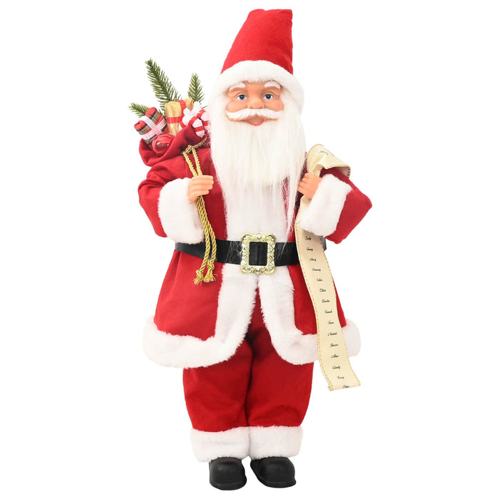 Figurină Moș Crăciun Roșu 30 cm Poliester WALTI
