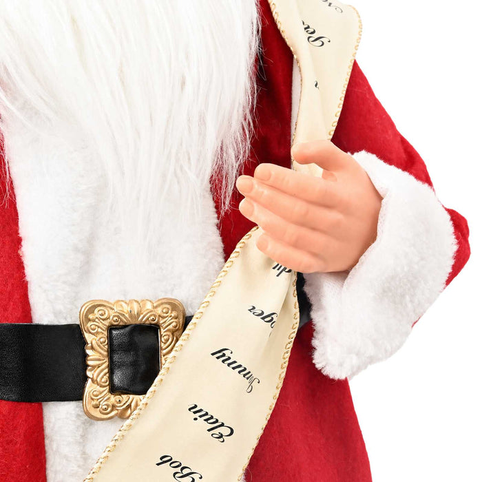 Figurină Moș Crăciun Roșu 46 cm Poliester WALTI