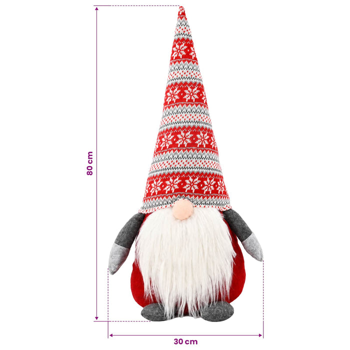 Gnom de Crăciun Roșu 80 cm Poliester WALTI