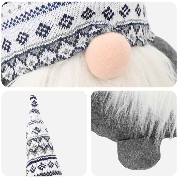 Gnom de Crăciun Gri 45 cm Poliester WALTI