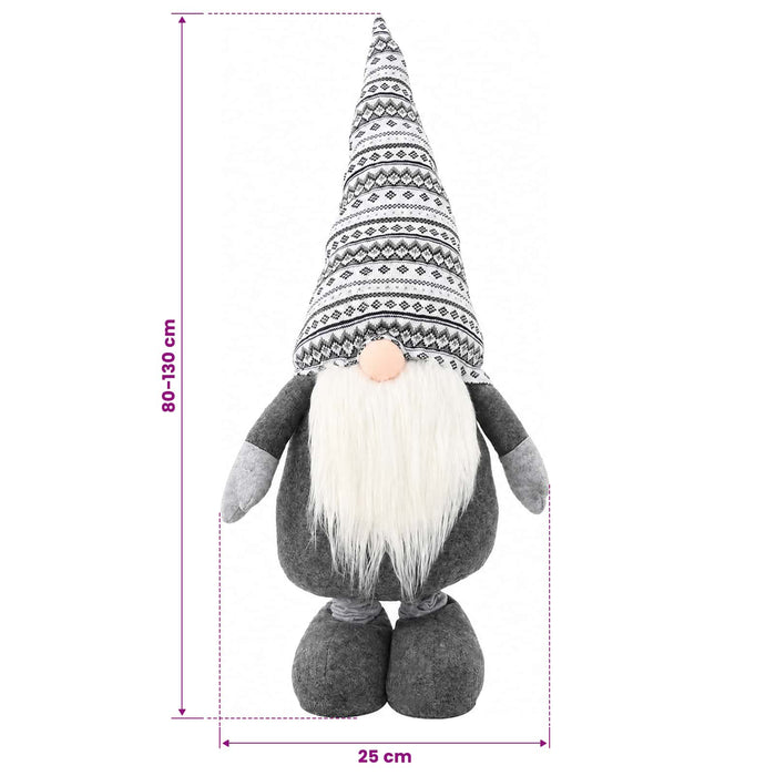 Gnom de Crăciun cu picioare extensibile Gri 130 cm Poliester WALTI