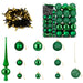 Set de Globuri de Crăciun 120 buc. Verde Diam. 6 cm Plastic - WALTI WALTI