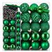 Set de Globuri de Crăciun 120 buc. Verde Diam. 6 cm Plastic - WALTI WALTI