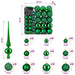 Set de Globuri de Crăciun 120 buc. Verde Diam. 6 cm Plastic - WALTI WALTI
