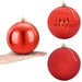Set de globuri de Crăciun XL 9 buc. Roșu Diam. 15 cm Plastic - WALTI WALTI
