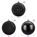 Set de globuri de Crăciun XL 9 buc. Negru Diam. 15 cm Plastic - WALTI WALTI