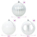 Set de globuri de Crăciun XXL 4 buc. Alb Diam. 20 cm Plastic - WALTI WALTI