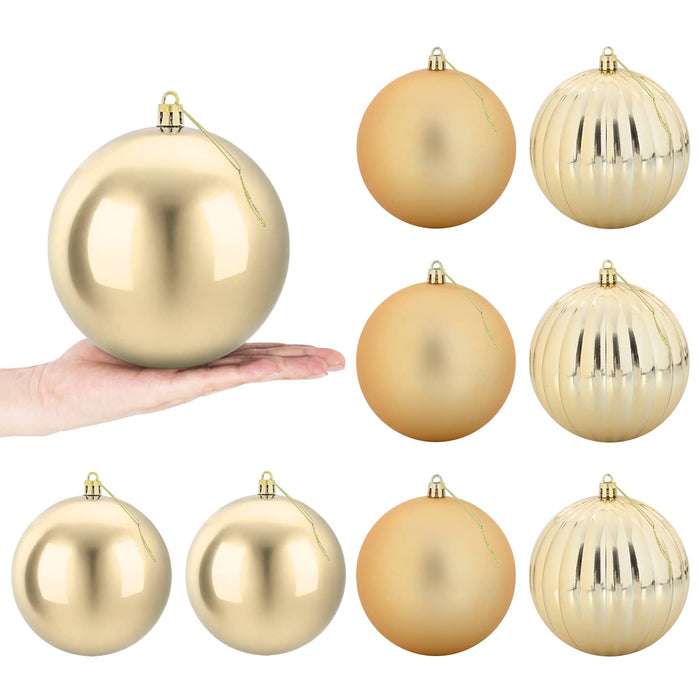 Set de globuri de Crăciun XL 9 buc. Auriu Diam. 15 cm Plastic - WALTI WALTI