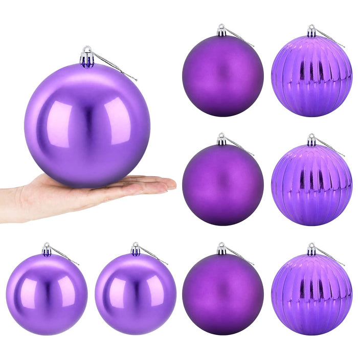 Set de globuri de Crăciun XL 9 buc. Violet Diam. 15 cm Plastic - WALTI WALTI