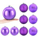 Set de globuri de Crăciun XL 9 buc. Violet Diam. 15 cm Plastic - WALTI WALTI