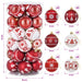 Set de globuri de Crăciun 30 buc. Roșu și Alb Ø 6 cm Plastic - WALTI WALTI