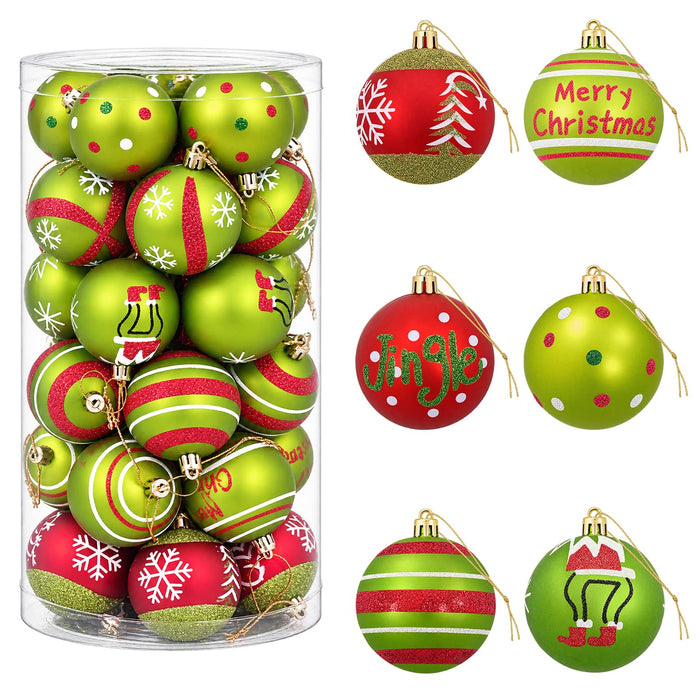 Set de globuri de Crăciun 30 buc. Verde deschis Ø 6 cm Plastic - WALTI WALTI