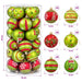 Set de globuri de Crăciun 30 buc. Verde deschis Ø 6 cm Plastic - WALTI WALTI