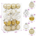 Set de globuri de Crăciun 30 buc. Auriu Ø 6 cm PET - WALTI WALTI