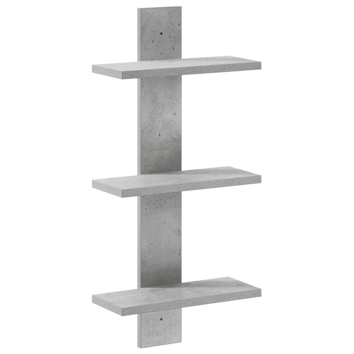 Raft de perete Gri Beton 30 x 13.5 x 64.5 cm Lemn prelucrat WALTI