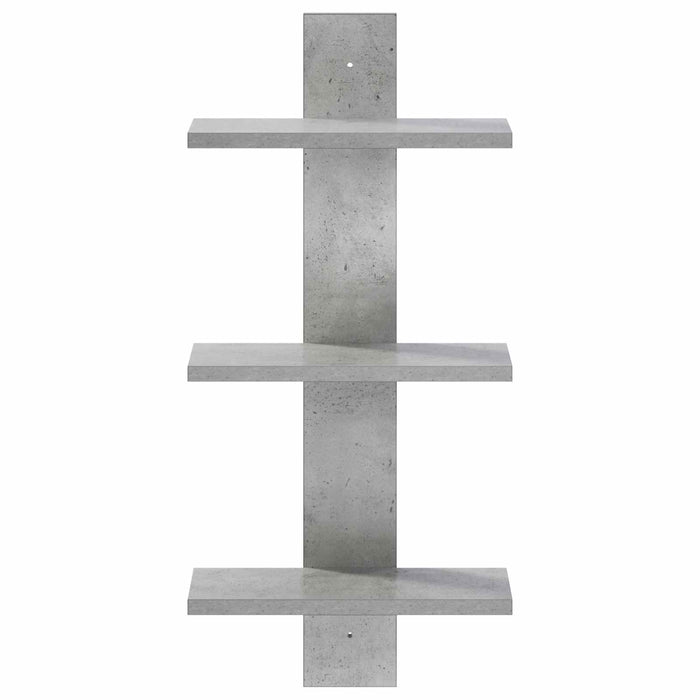 Raft de perete Gri Beton 30 x 13.5 x 64.5 cm Lemn prelucrat WALTI