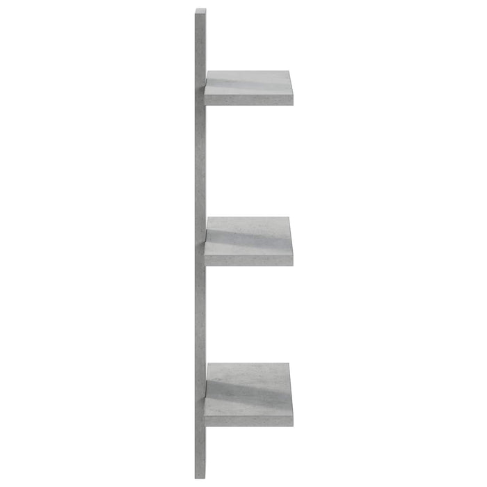 Raft de perete Gri Beton 30 x 13.5 x 64.5 cm Lemn prelucrat WALTI