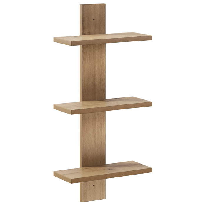 Raft de perete Stejar Artizanal 30 x 13.5 x 64.5 cm WALTI
