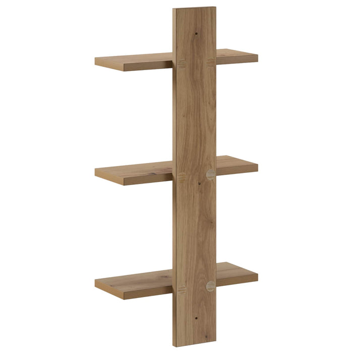 Raft de perete Stejar Artizanal 30 x 13.5 x 64.5 cm WALTI