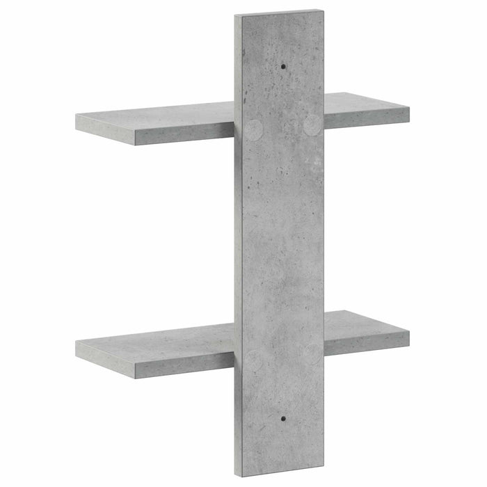 Raft de perete Gri Beton 30 x 13.5 x 43 cm Lemn prelucrat WALTI