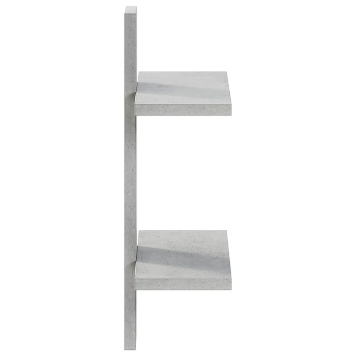 Raft de perete Gri Beton 30 x 13.5 x 43 cm Lemn prelucrat WALTI