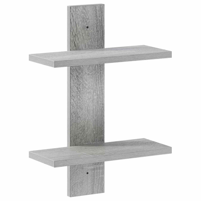 Raft de perete Sonoma gri 30 x 13.5 x 43 cm Lemn prelucrat WALTI