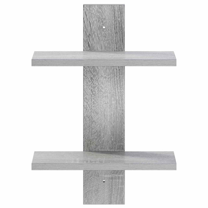 Raft de perete Sonoma gri 30 x 13.5 x 43 cm Lemn prelucrat WALTI