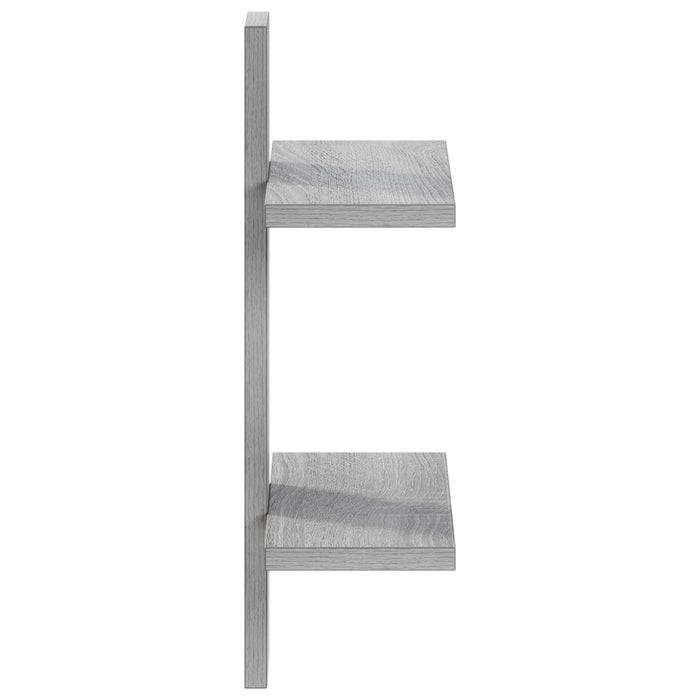 Raft de perete Sonoma gri 30 x 13.5 x 43 cm Lemn prelucrat WALTI