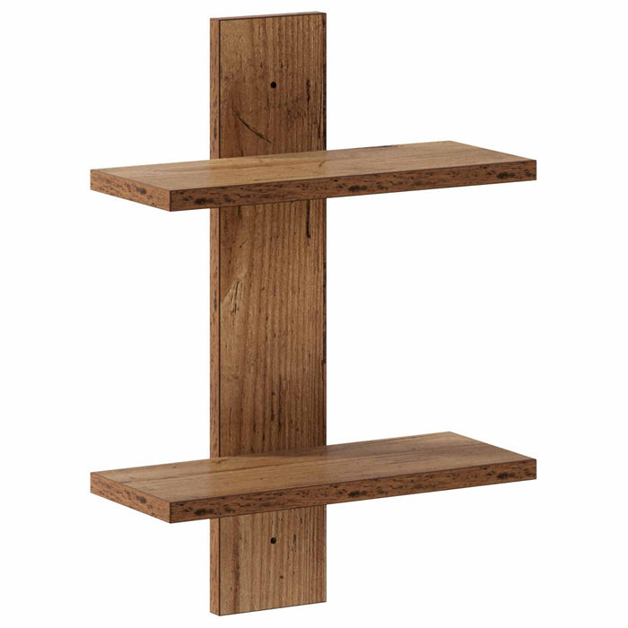 Raft de perete Lemn vechi 30 x 13.5 x 43 cm Lemn prelucrat WALTI