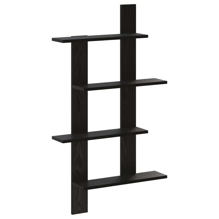 Raft de perete Stejar Negru 61 x 13,5 x 105 cm Lemn prelucrat WALTI
