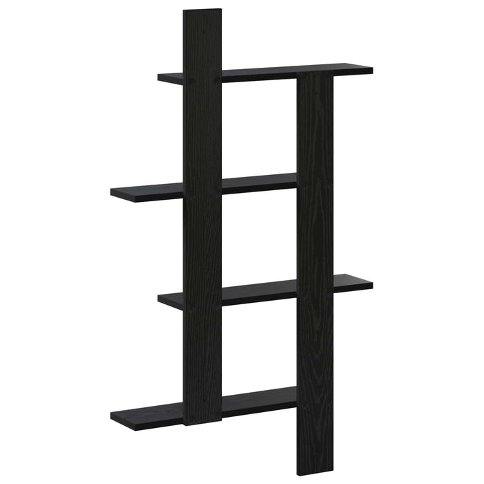 Raft de perete Stejar Negru 61 x 13,5 x 105 cm Lemn prelucrat WALTI