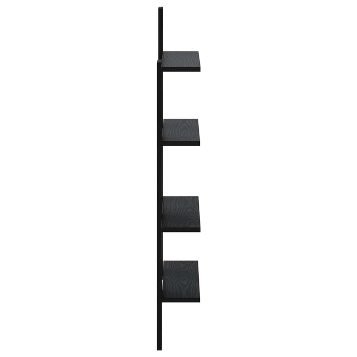 Raft de perete Stejar Negru 61 x 13,5 x 105 cm Lemn prelucrat WALTI