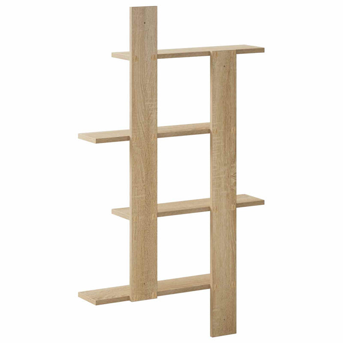 Raft de perete Stejar Sonoma 61 x 13,5 x 88 cm Lemn prelucrat WALTI