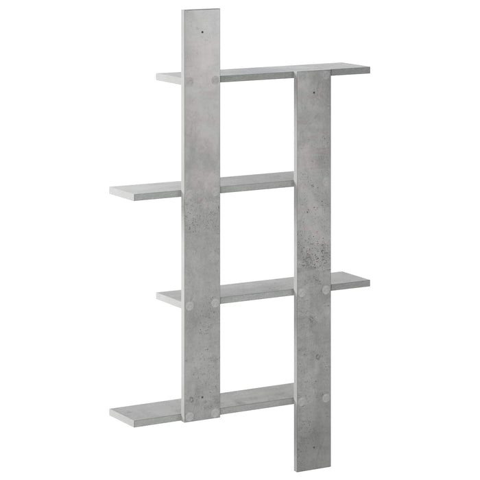 Raft de perete Gri Beton 61 x 13,5 x 105 cm Lemn prelucrat WALTI