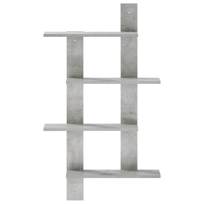 Raft de perete Gri Beton 61 x 13,5 x 105 cm Lemn prelucrat WALTI