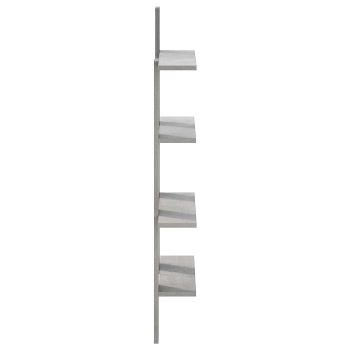 Raft de perete Gri Beton 61 x 13,5 x 105 cm Lemn prelucrat WALTI