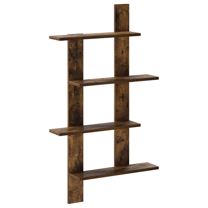 Raft de perete Stejar fumuriu 61 x 13,5 x 105 cm Lemn prelucrat WALTI