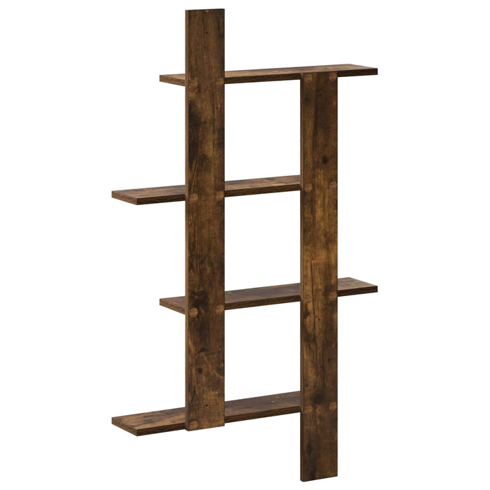 Raft de perete Stejar fumuriu 61 x 13,5 x 105 cm Lemn prelucrat WALTI