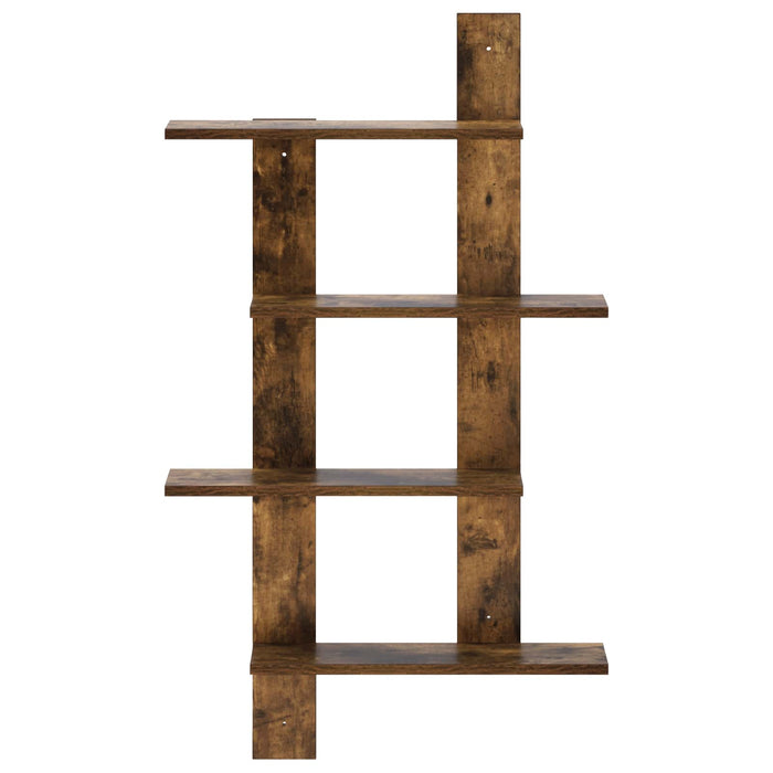 Raft de perete Stejar fumuriu 61 x 13,5 x 105 cm Lemn prelucrat WALTI