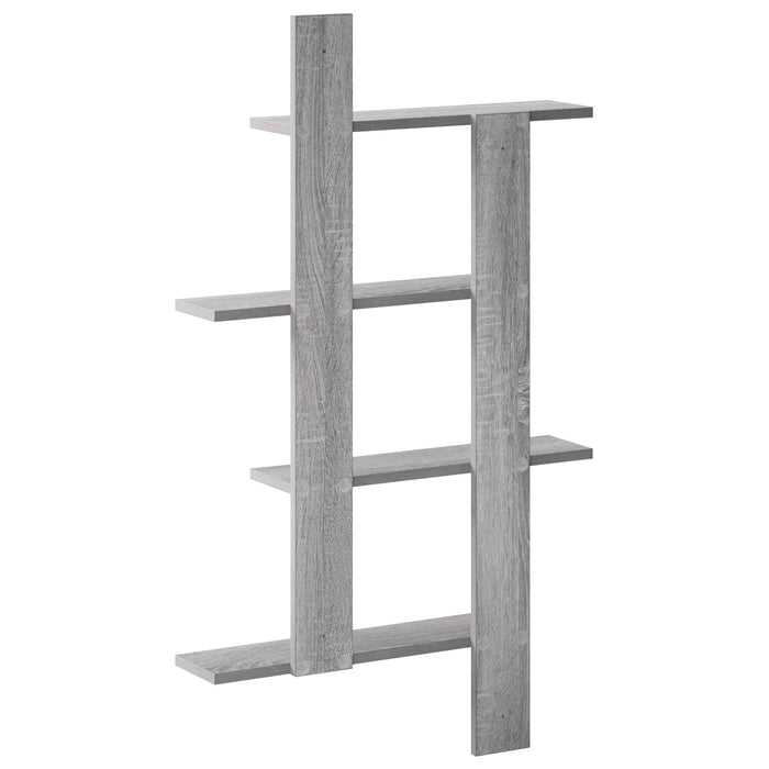 Raft de perete Sonoma gri 61 x 13,5 x 105 cm Lemn prelucrat WALTI